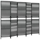 rumdeler 5 paneler polyrattan sort