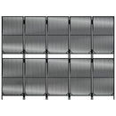 rumdeler 5 paneler polyrattan sort