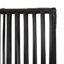 rumdeler 5 paneler polyrattan sort