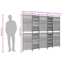 rumdeler 5 paneler polyrattan sort