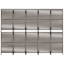 rumdeler 5 paneler polyrattan brun