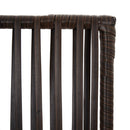 rumdeler 5 paneler polyrattan brun