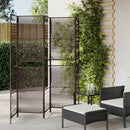 rumdeler 5 paneler polyrattan brun