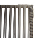 rumdeler 5 paneler polyrattan grå