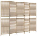 rumdeler 5 paneler polyrattan beige