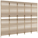 rumdeler 5 paneler polyrattan beige