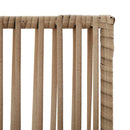 rumdeler 5 paneler polyrattan beige