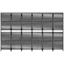rumdeler 6 paneler polyrattan sort