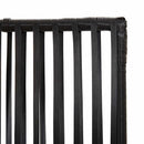 rumdeler 6 paneler polyrattan sort