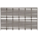 rumdeler 6 paneler polyrattan brun