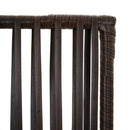rumdeler 6 paneler polyrattan brun