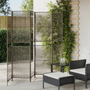 rumdeler 6 paneler polyrattan grå