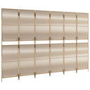 rumdeler 6 paneler polyrattan beige