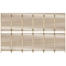 rumdeler 6 paneler polyrattan beige
