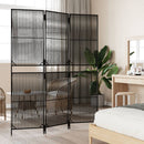 rumdeler 3 paneler polyrattan sort