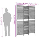 rumdeler 3 paneler polyrattan sort