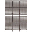 rumdeler 3 paneler polyrattan brun