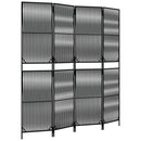 rumdeler 4 paneler polyrattan sort