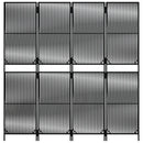 rumdeler 4 paneler polyrattan sort