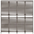 rumdeler 4 paneler polyrattan brun
