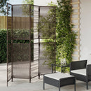 rumdeler 4 paneler polyrattan brun