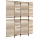 rumdeler 4 paneler polyrattan beige