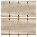 rumdeler 4 paneler polyrattan beige