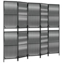 rumdeler 5 paneler polyrattan sort