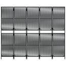 rumdeler 5 paneler polyrattan sort