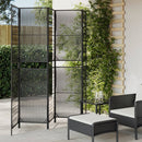 rumdeler 5 paneler polyrattan sort