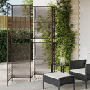rumdeler 5 paneler polyrattan brun
