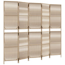 rumdeler 5 paneler polyrattan beige