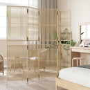 rumdeler 5 paneler polyrattan beige