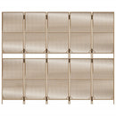 rumdeler 5 paneler polyrattan beige