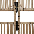 rumdeler 5 paneler polyrattan beige