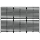 rumdeler 6 paneler polyrattan sort