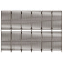 rumdeler 6 paneler polyrattan brun