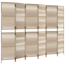 rumdeler 6 paneler polyrattan beige