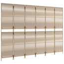 rumdeler 6 paneler polyrattan beige