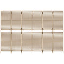 rumdeler 6 paneler polyrattan beige