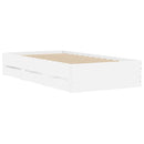sengeramme 90x200 cm konstrueret træ hvid