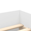 sengeramme med skuffer 100x200 cm hvid