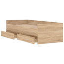 sengeramme med skuffer 100x200 cm sonoma-eg