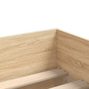 sengeramme med skuffer 100x200 cm sonoma-eg