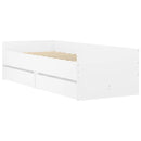 sengeramme med skuffer 90x190 cm hvid