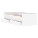sengeramme med skuffer 90x190 cm hvid