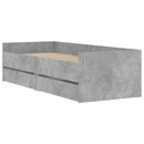 sengeramme med skuffer 75x190 cm Small Single betongrå