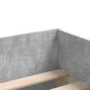 sengeramme med skuffer 75x190 cm Small Single betongrå