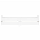 sengeramme med skuffer 90x200 cm hvid