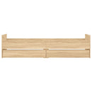 sengeramme med skuffer 100x200 cm sonoma-eg
